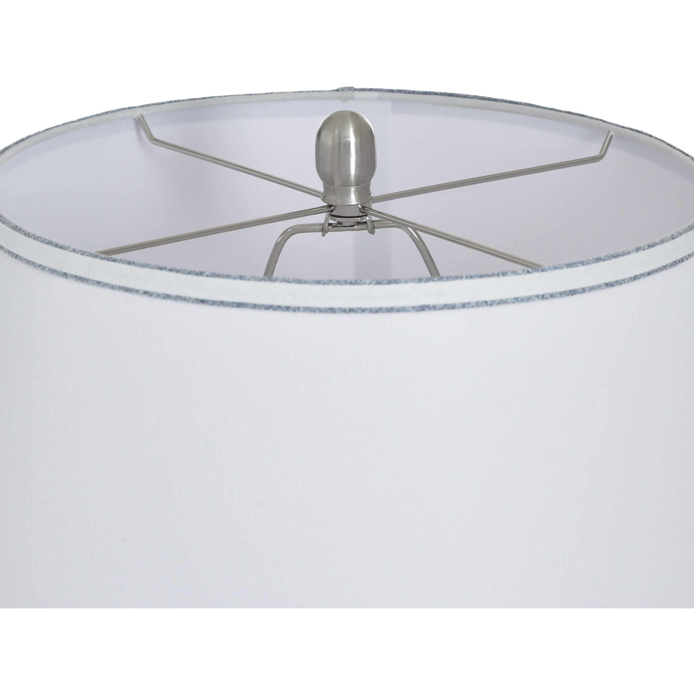 Cameron 32.5 inch 100 watt Bexium Blue and White Table Lamp Portable Light