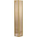 Canada 59 inch 20 watt Satin Brass Floor Lamp Portable Light