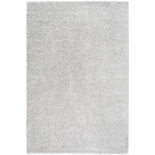Deluxe Shag 108.27 X 78.74 inch Light Slate Machine Woven Rug in 7 x 9, Rectangle