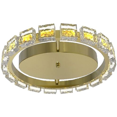 Camila LED 16 inch Aged Brass Flush Mount Ceiling Light