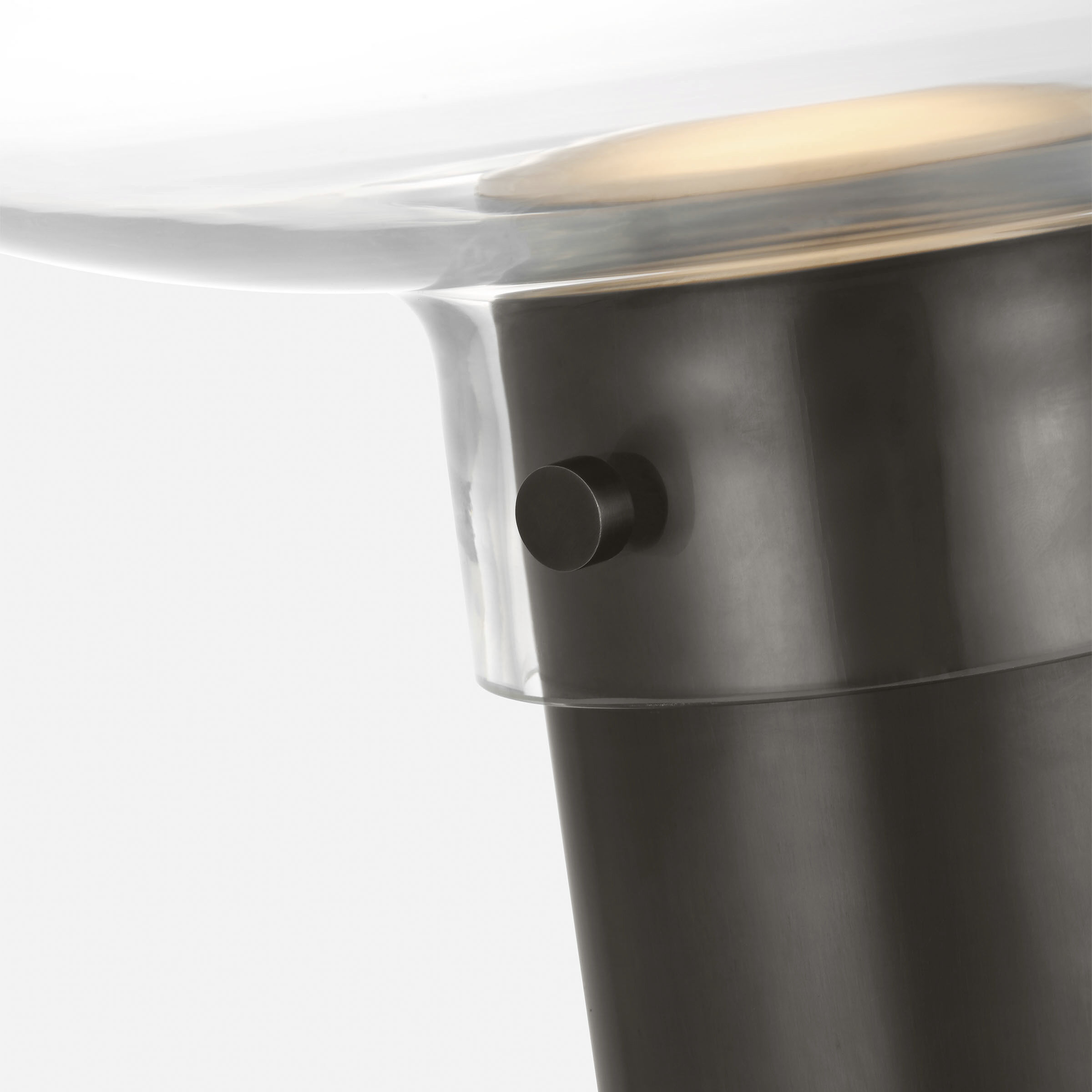 Avroko Morgan 11.8 inch 14.00 watt Burnished Bronze with Clear Glass Table Lamp Portable Light