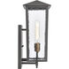 Marquis 1 Light 18 inch Matte Black and Chemical OZ Outdoor Wall Sconce