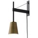 Brace 1 Light 5 inch Matte Black Wall Sconce Wall Light