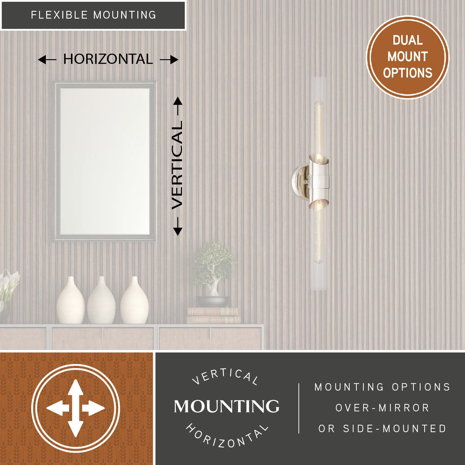 Webster LED 4.75 inch Polished Nickel Bathroom Light Wall Light