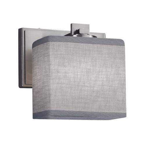 Textile LED 7 inch Brushed Nickel ADA Wall Sconce Wall Light
