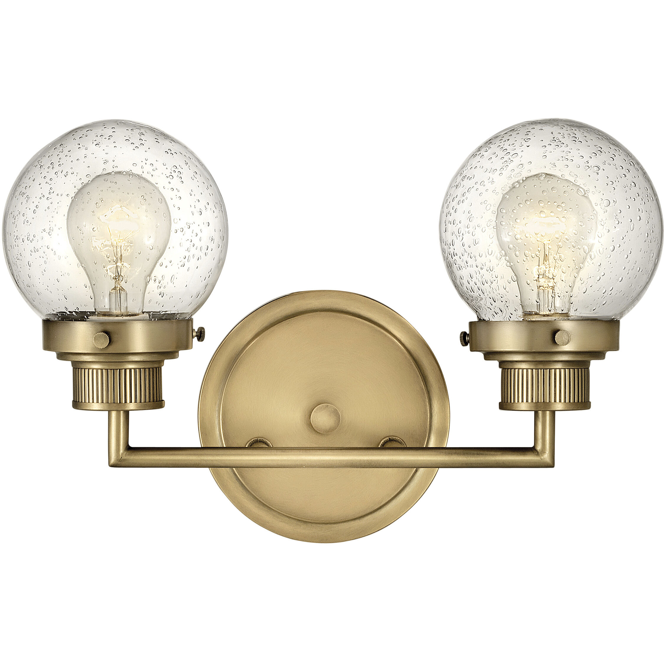 Poppy 2 Light 14.75 inch Heritage Brass Vanity Light Wall Light