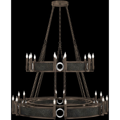 Mirage 24 Light 50 inch Bronze Chandelier Ceiling Light