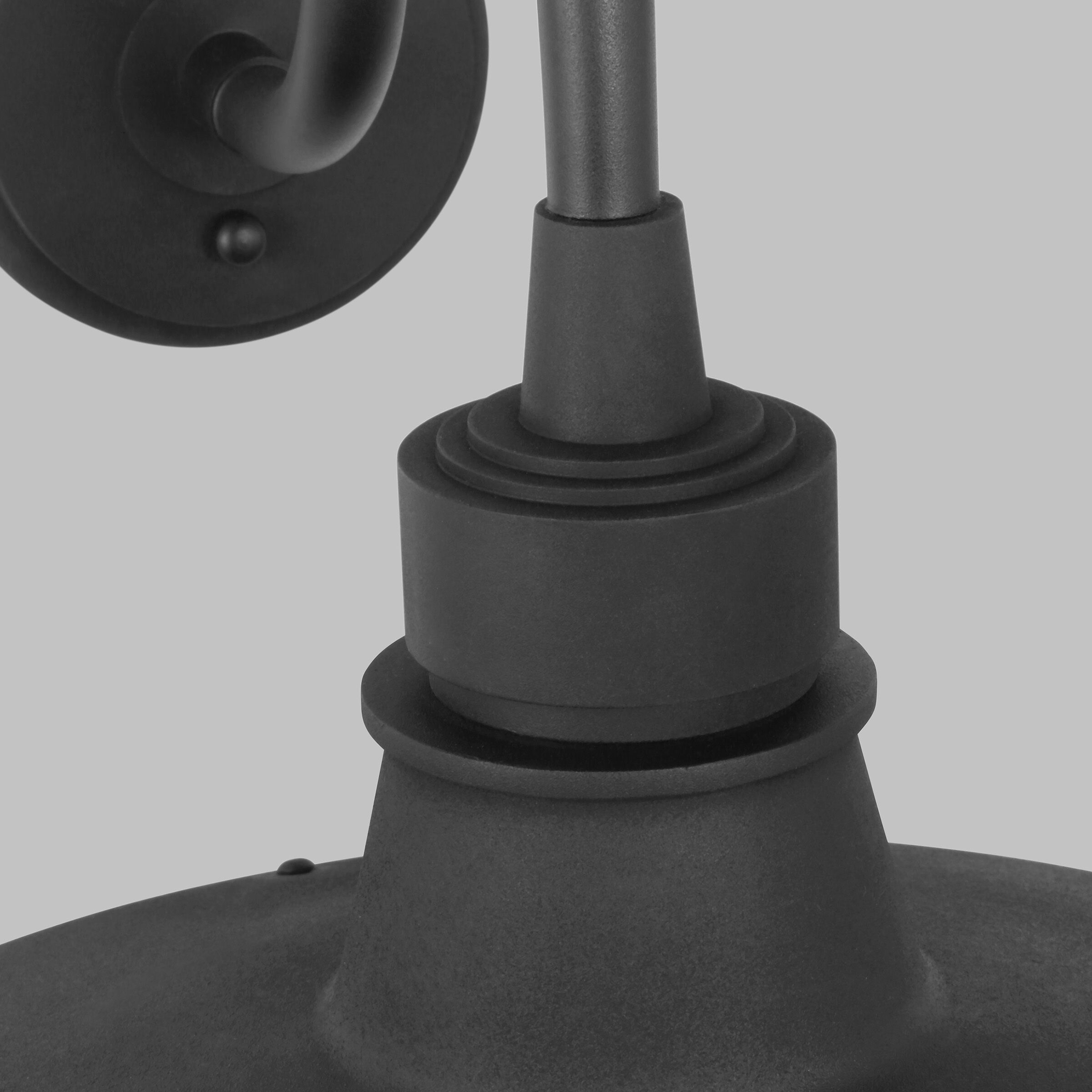 TOB by Thomas O'Brien Hollis 1 Light 17.5 inch Textured Black Outdoor Wall Lantern