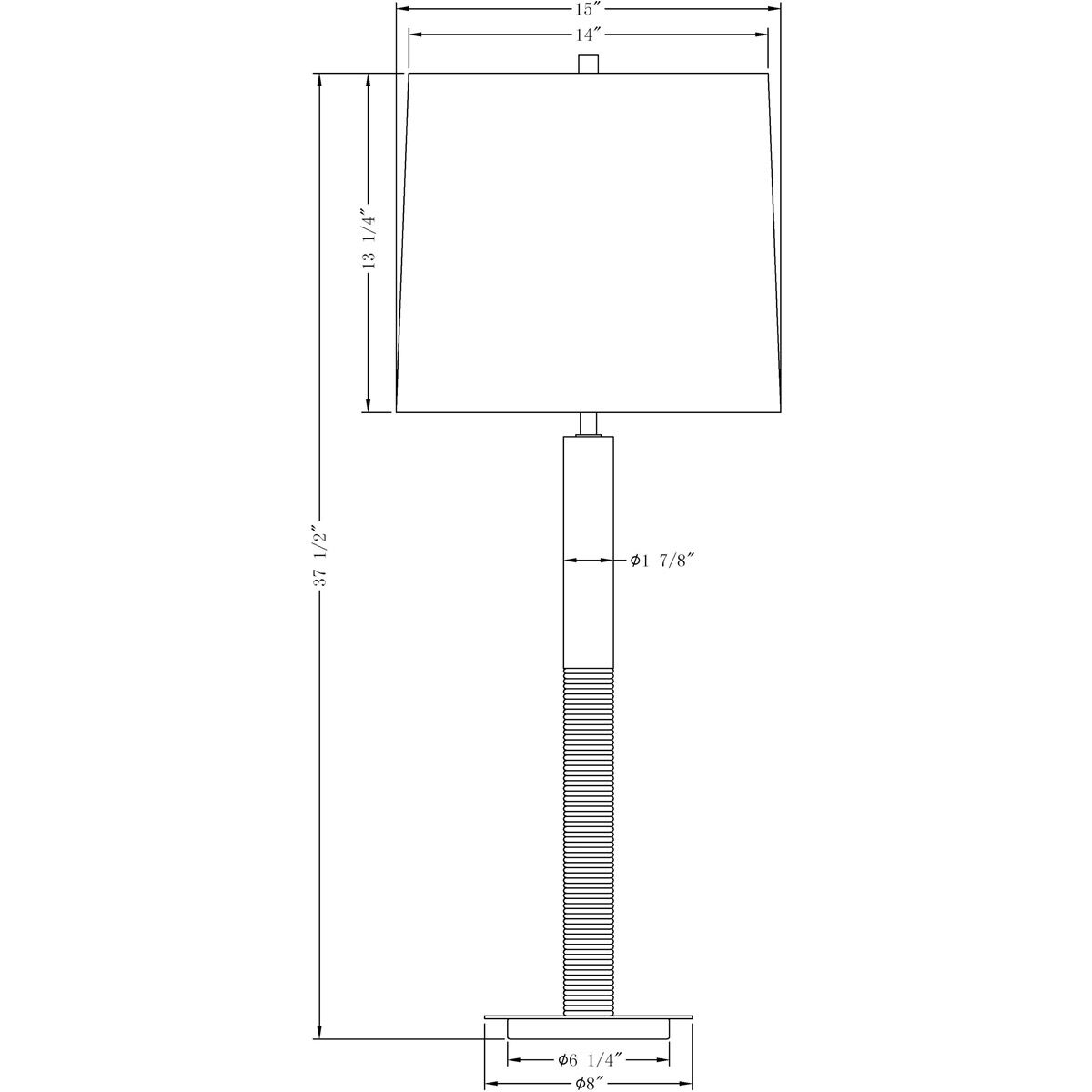 Paige 38 inch 150.00 watt Brass Table Lamp Portable Light