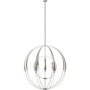 Double Cirque 12 Light 48.3 inch Sterling Large Scale Chandelier Ceiling Light, Large Scale