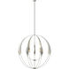 Double Cirque 12 Light 48.3 inch Sterling Large Scale Chandelier Ceiling Light, Large Scale