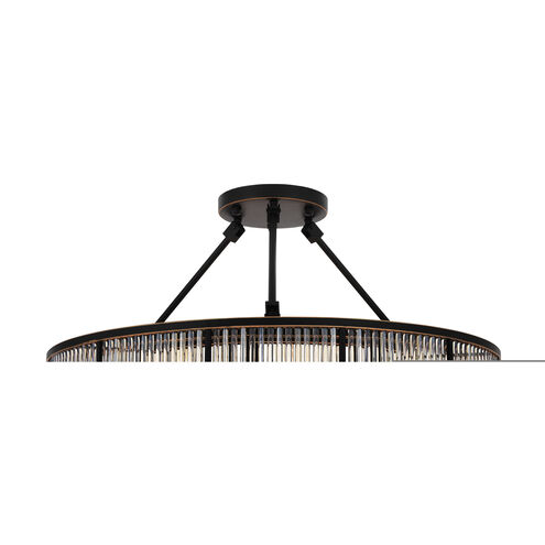 Bernardi 10 Light 31.5 inch Bronze Highlight Flush Mount Ceiling Light, Large