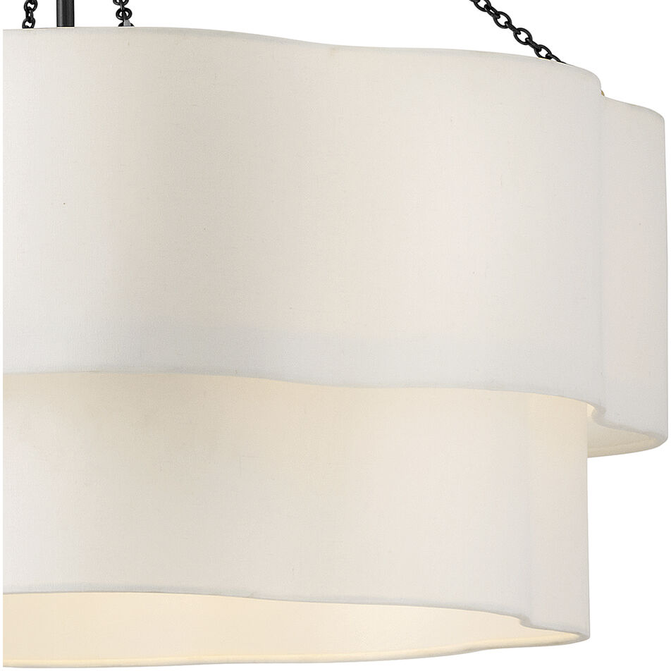 Gwen 8 Light 32 inch Black Chandelier Ceiling Light