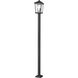 Beacon 3 Light 107 inch Black Outdoor Post Mounted Fixture in 24.25