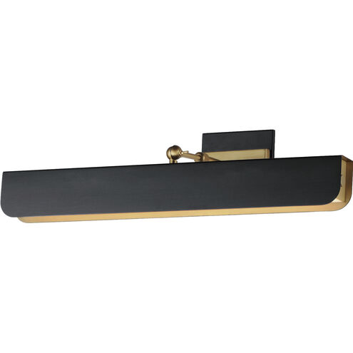 Miles LED 24 inch Black and Natural Aged Brass Wall Sconce Wall Light