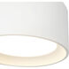 Uma 7.25 inch White Semi-Flush Mount Ceiling Light