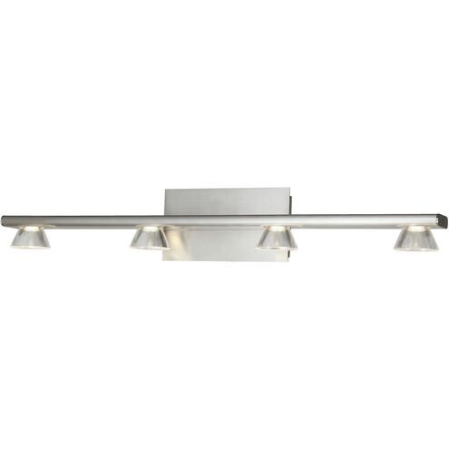 Jet LED 31.73 inch Brushed Nickel Bath Vanity Light Wall Light