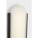Drew & Jonathan Dante 1 Light 18 inch Textured Black Outdoor Wall Sconce