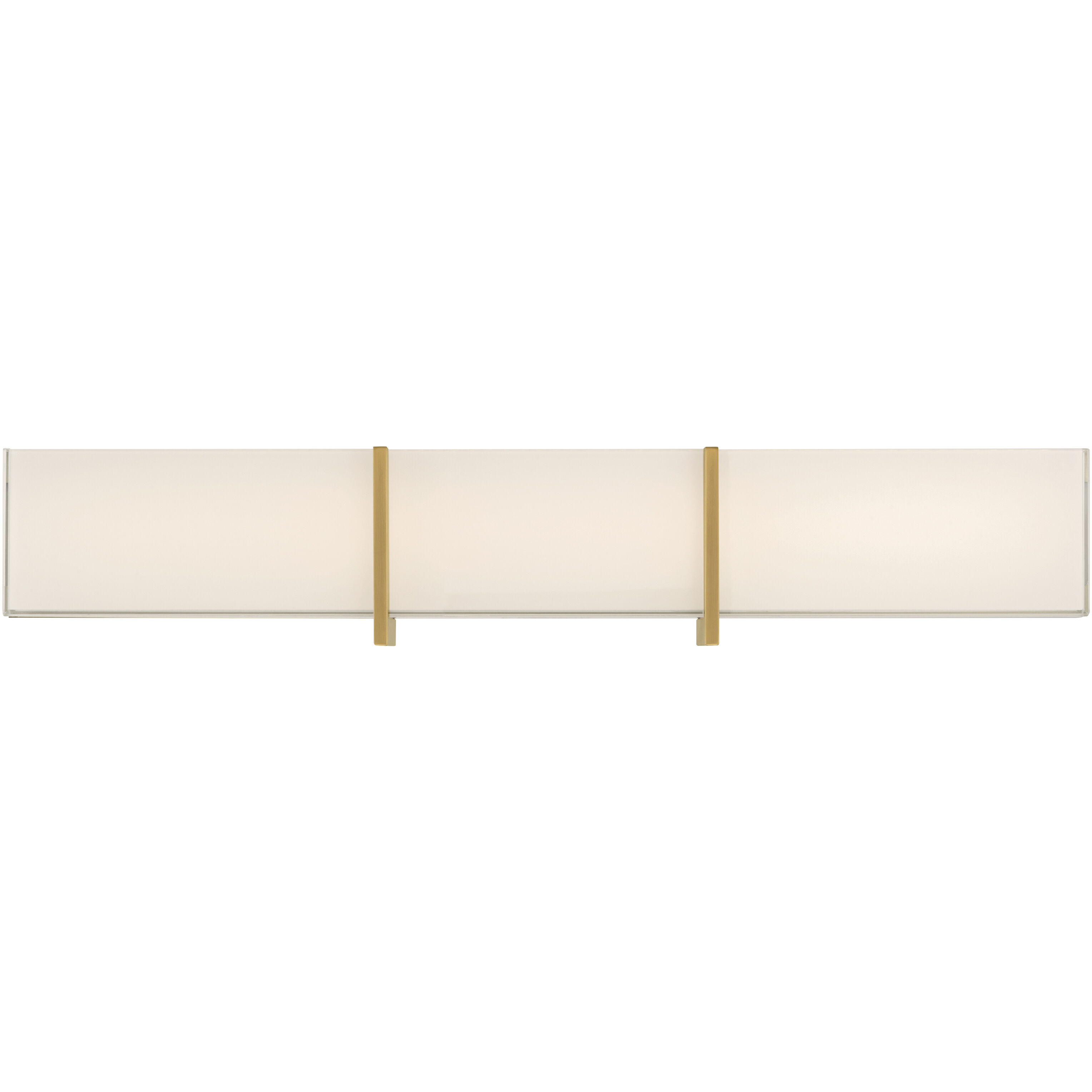 High Rise LED 30.25 inch Legacy Brass Bath Bar Wall Light