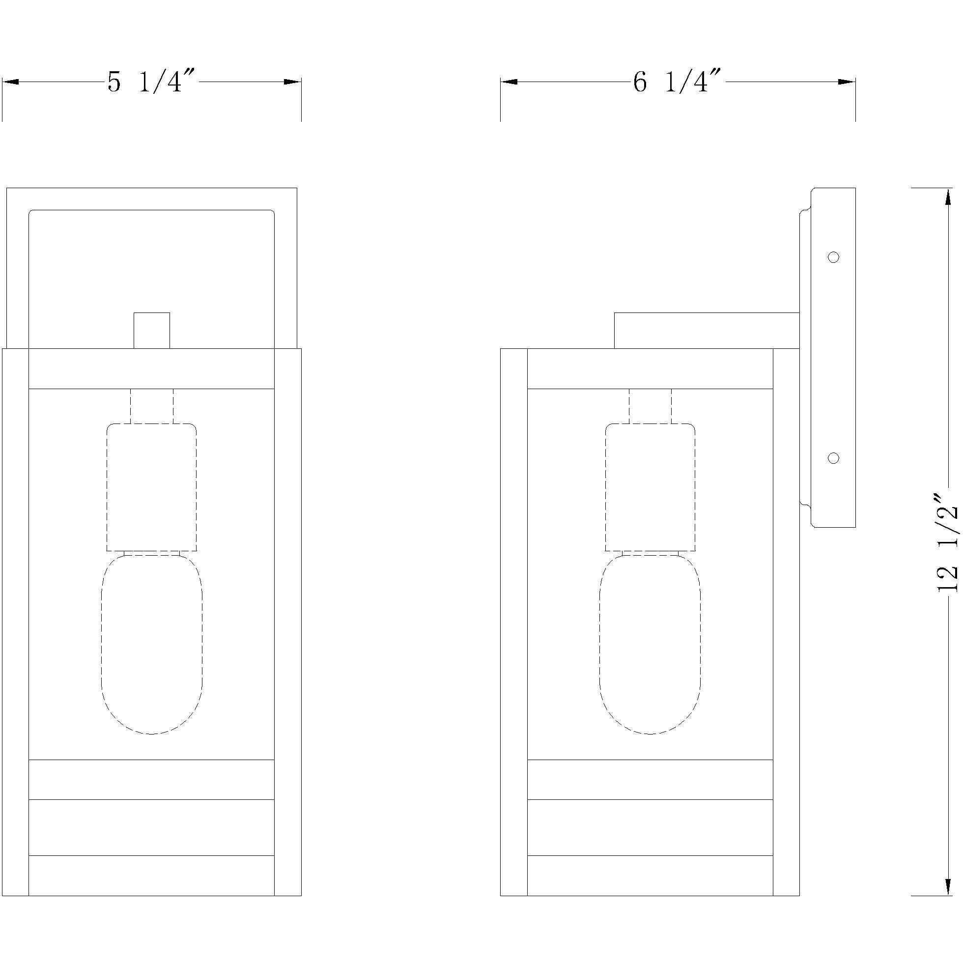 Nuri 1 Light 13.5 inch Black Outdoor Wall Light