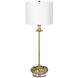 Domonique 30 inch 60.00 watt Antique Gold Stem Buffet Lamp Portable Light