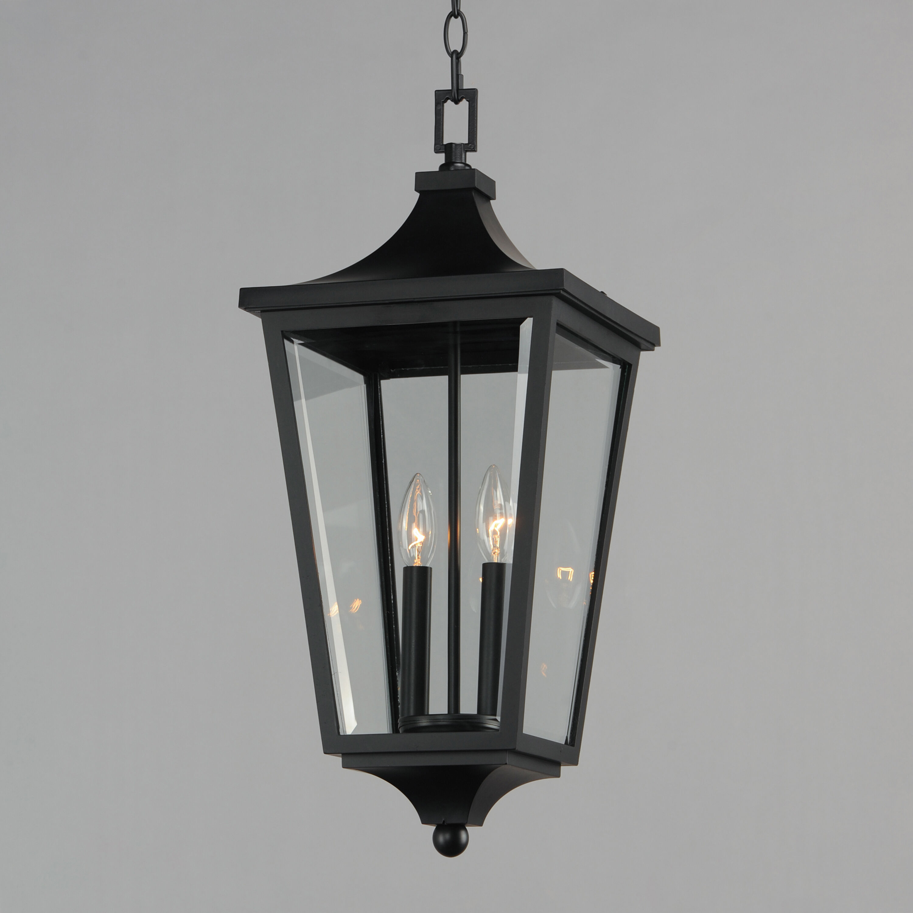 Sutton Place VX 2 Light 10 inch Black Outdoor Pendant
