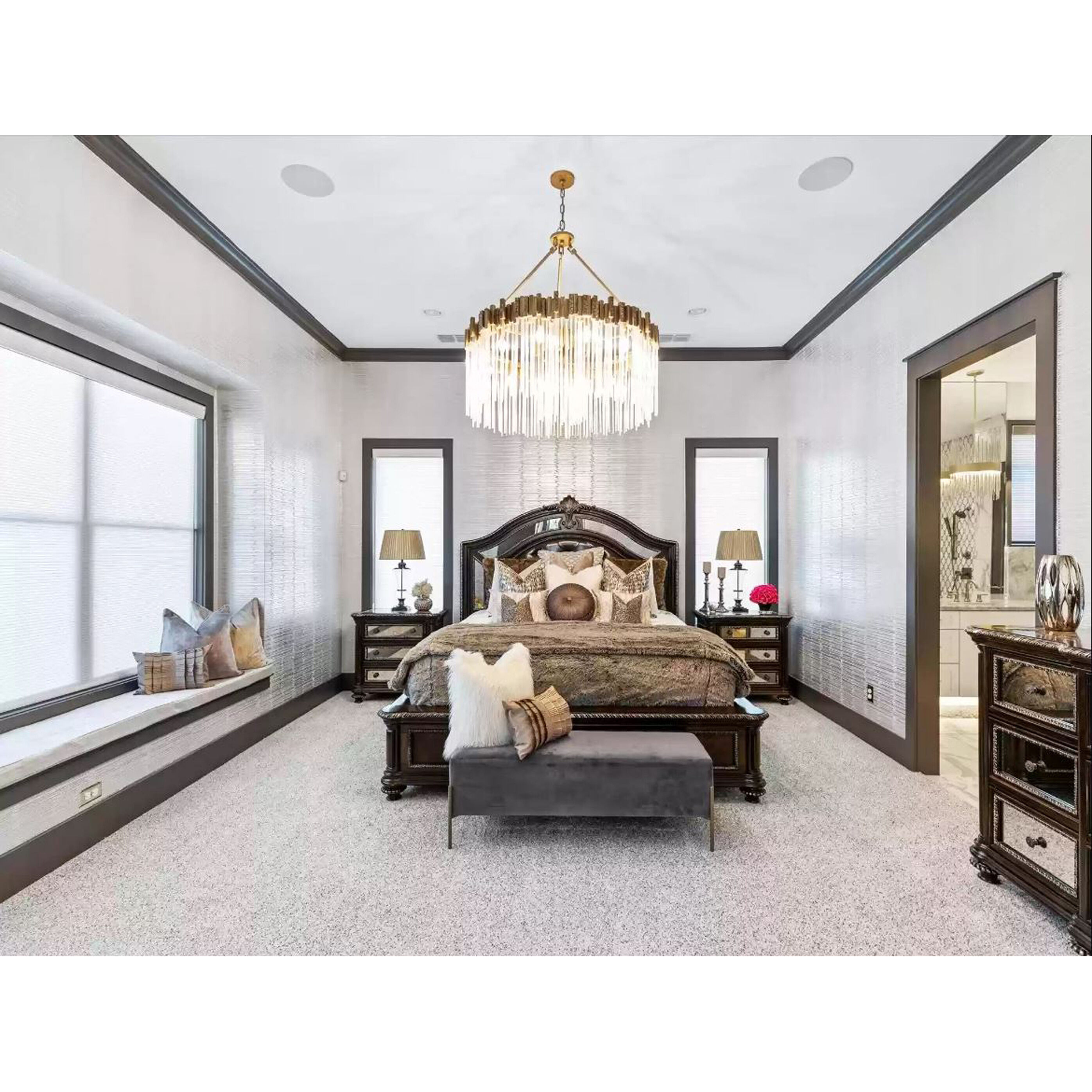 Matrix 12 Light 40 inch Havana Gold Chandelier Ceiling Light