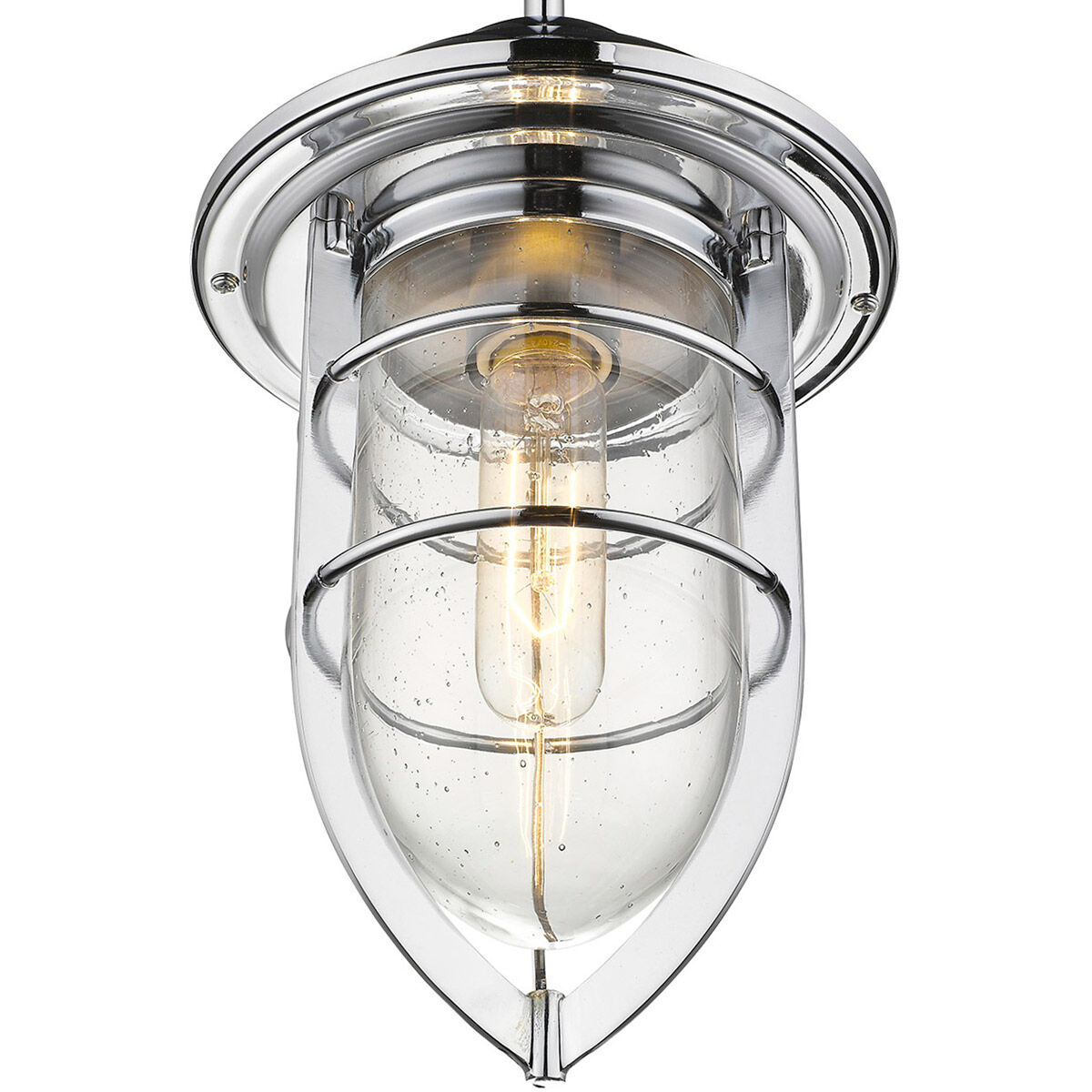 Dylan 1 Light 8 inch Chrome Exterior Convertible Mini-Pendant
