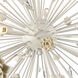 Adelaide 20 Light 59.5 inch White with Cream and Clear Chandelier Ceiling Light