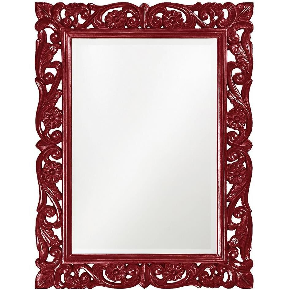 Chateau 42 X 31.5 inch Burgundy Mirror