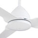 Java 54 inch Flat White Outdoor Ceiling Fan