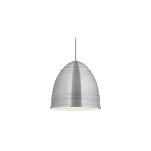Loft LED 17.3 inch Brushed Aluminum with White Interior Line-Voltage Pendant Ceiling Light, Grande