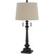 Torrington 32 inch 60.00 watt Rustic Iron Table Lamp Portable Light