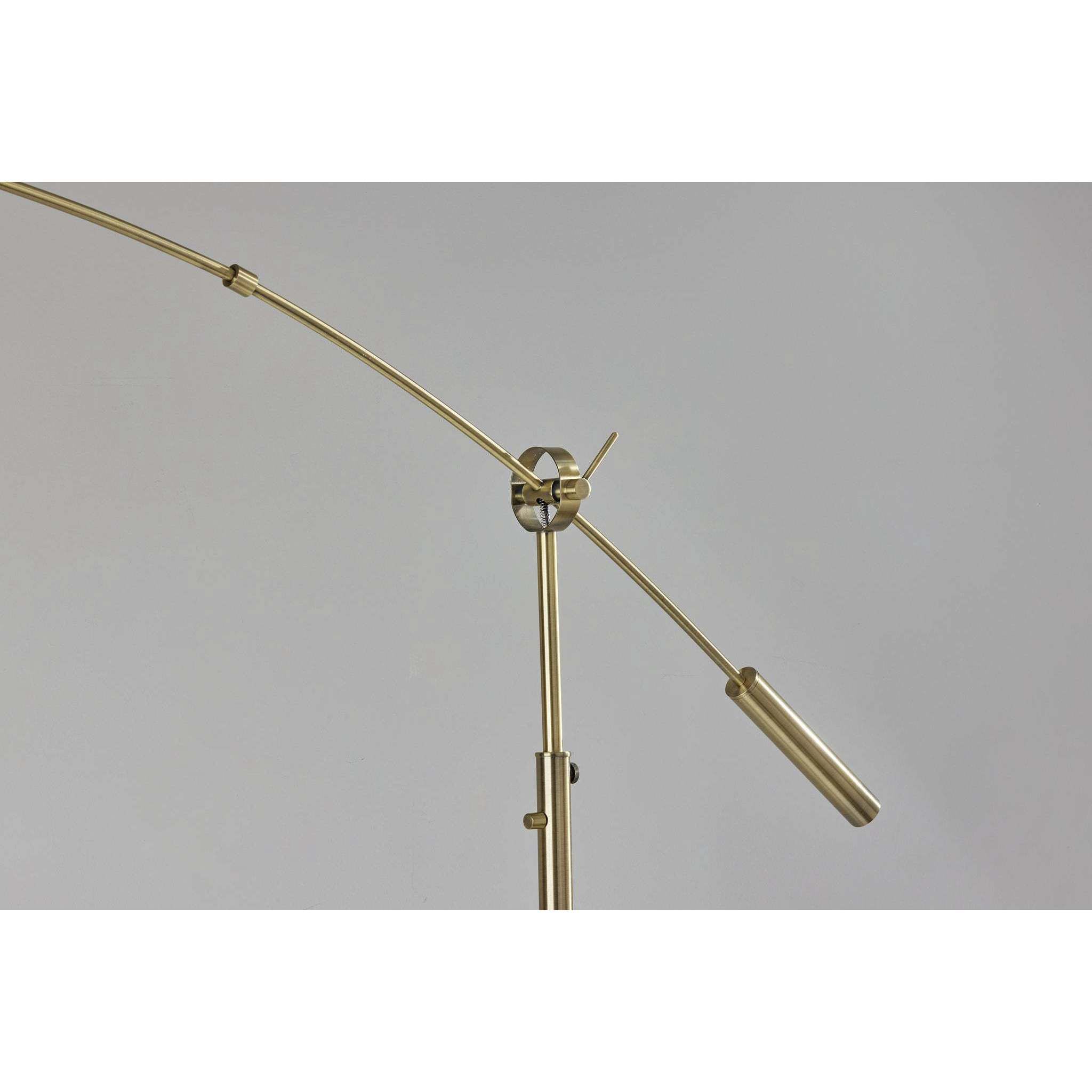 Adler 67 inch 150.00 watt Antique Brass Arc Lamp Portable Light