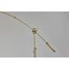 Adler 67 inch 150.00 watt Antique Brass Arc Lamp Portable Light