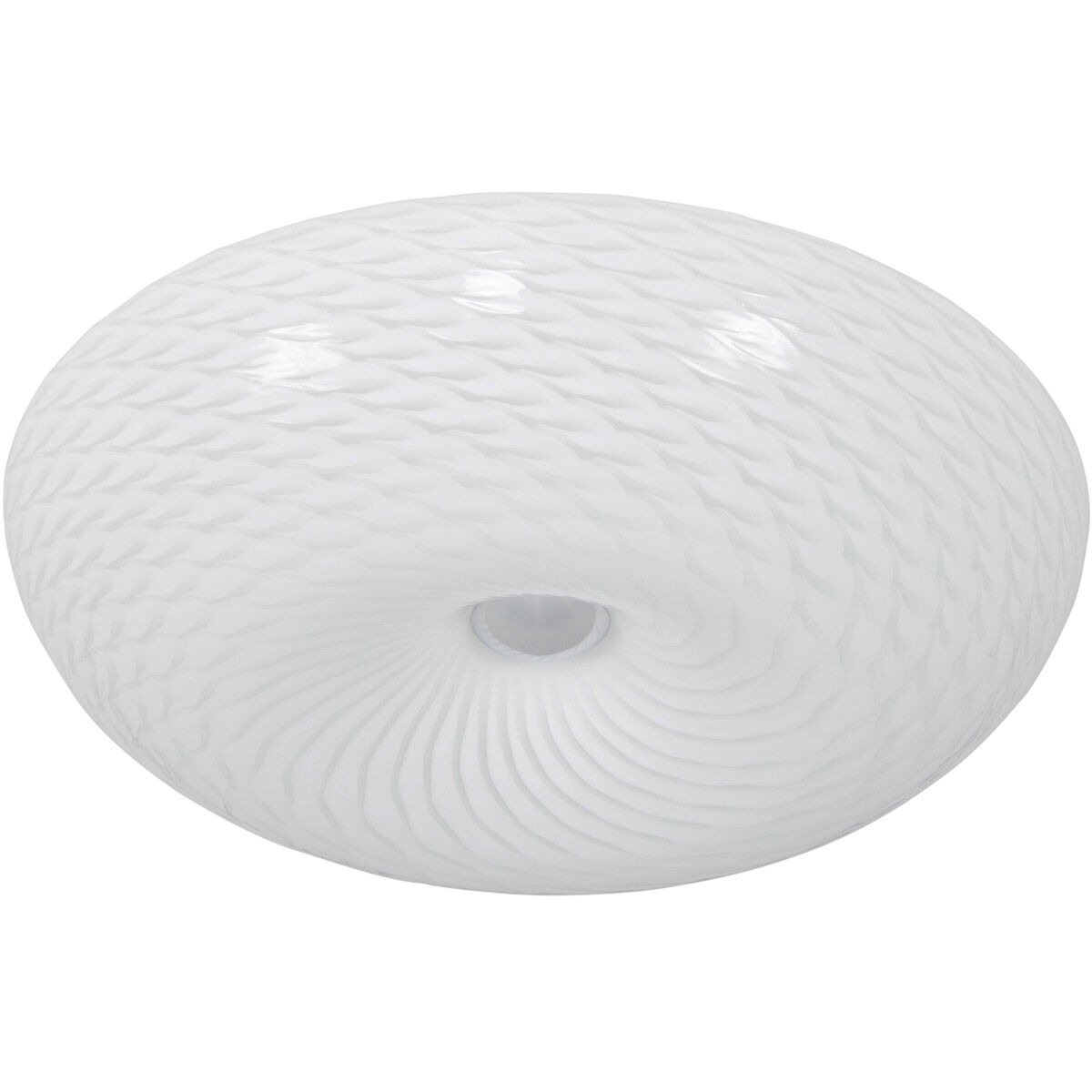 Swirled 2 Light 15.5 inch Chrome Flush Mount Ceiling Light