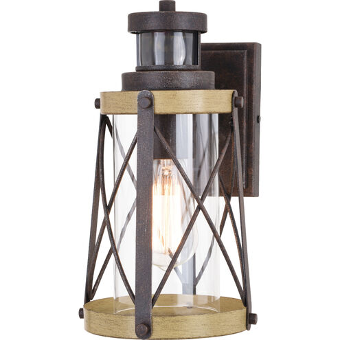 Harwood LED 12 inch Oxidized Iron and Burnished Elm Outdoor Wall