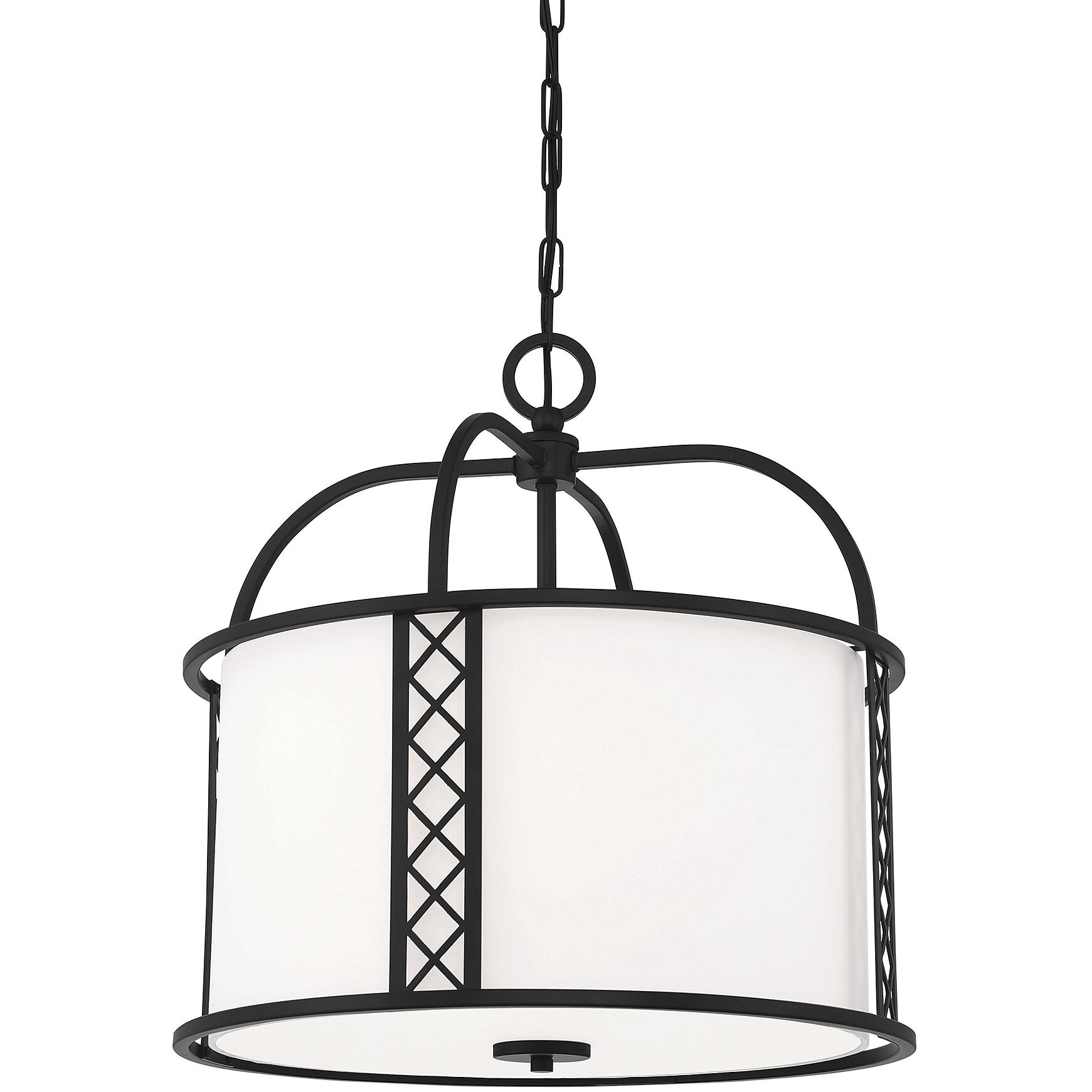 Rockford 3 Light 18 inch Matte Black Pendant Ceiling Light, Essentials