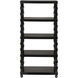 Moabite Hand Rubbed Black Bookcase