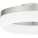 Cohen 11.75 inch Brushed Nickel Flush Mount Ceiling Light