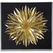 3-D Paper Flower Gold/Black Wall Decor
