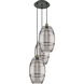 Ballston Vaz 3 Light 16.5 inch Black Antique Brass Cord Hung Multi Pendant Ceiling Light