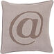 Linen Text 22 inch Camel, Taupe Pillow Kit