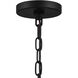 Melina 1 Light 6.75 inch Matte Black with Clear Pendant Ceiling Light