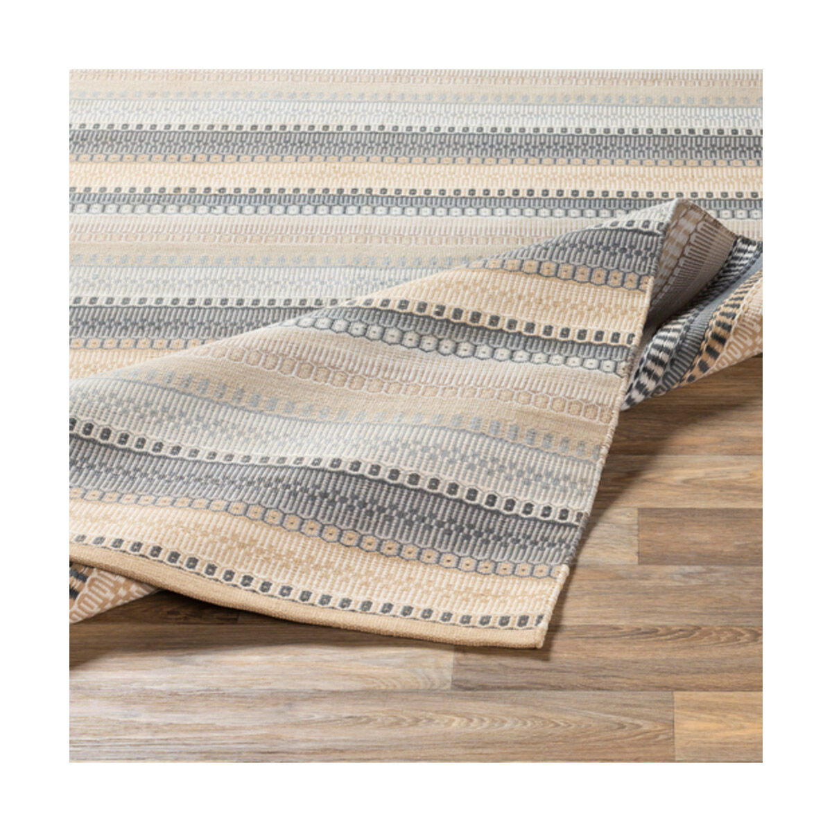 Maritime 36 X 24 inch Medium Gray/Khaki/White/Camel/Pale Blue Indoor Area Rug, Rectangle
