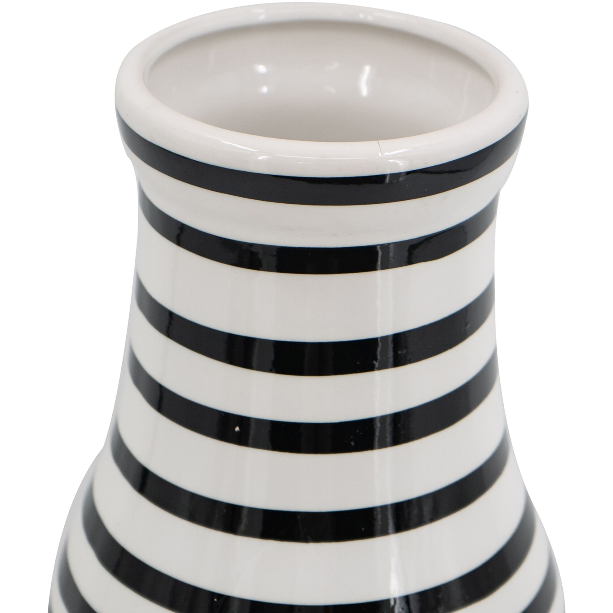 Striped 18 X 7 inch Vase