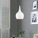 Andes 1 Light 8 inch Shiny White with Polished Brass Accents Mini Pendant Ceiling Light