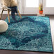 Paramount 35 X 22 inch Teal Rug in 2 x 3, Rectangle