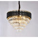 Canada 12 Light 24 inch Black and Gold Chandelier Ceiling Light