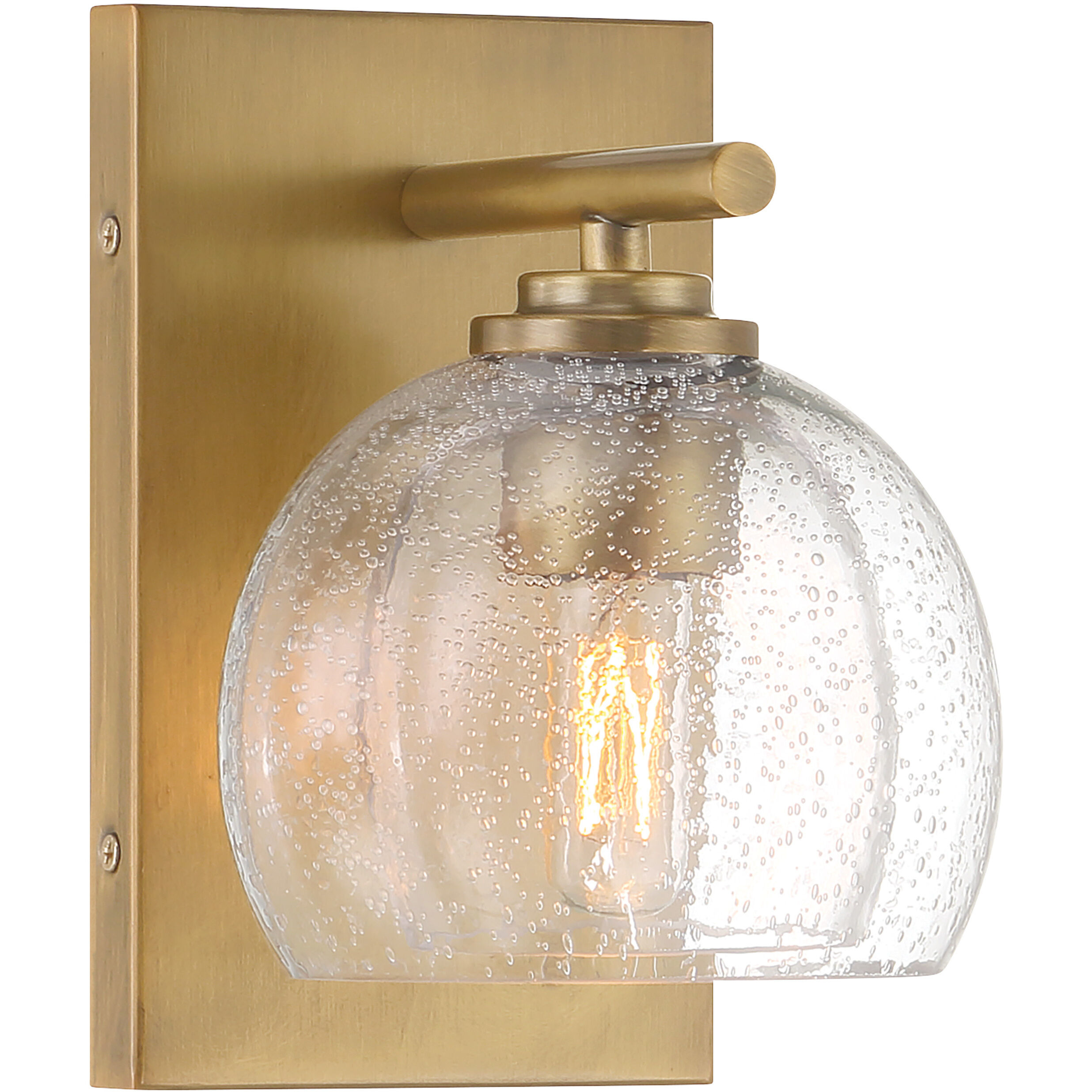 Glint 1 Light 6 inch Legacy Brass Vanity Light Wall Light